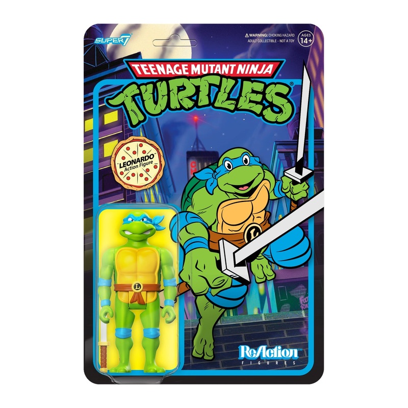 Super7 x Teenage Mutant Ninja Turtles – Leonardo Toon Wave 7 ReAction Figure TMNT