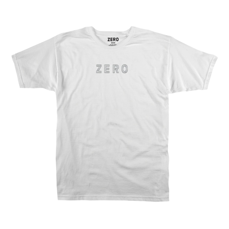 ZERO ARMY EMBROIDERED T-SHIRT – WHITE S