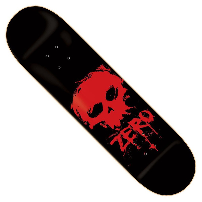 Zero OG Blood Skull Deck Black/ Red 8.5 x 32.3 WB:14.5
