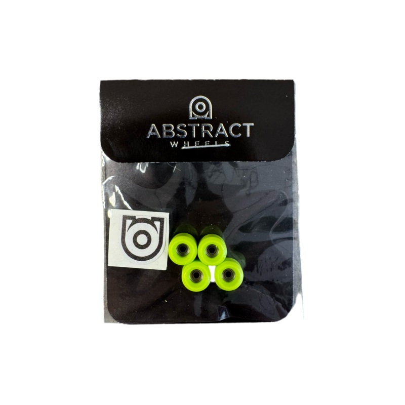 Abstract 70D Neon Green Conical Shape Fingerboard Wheels (Choose Size) 7.5mm