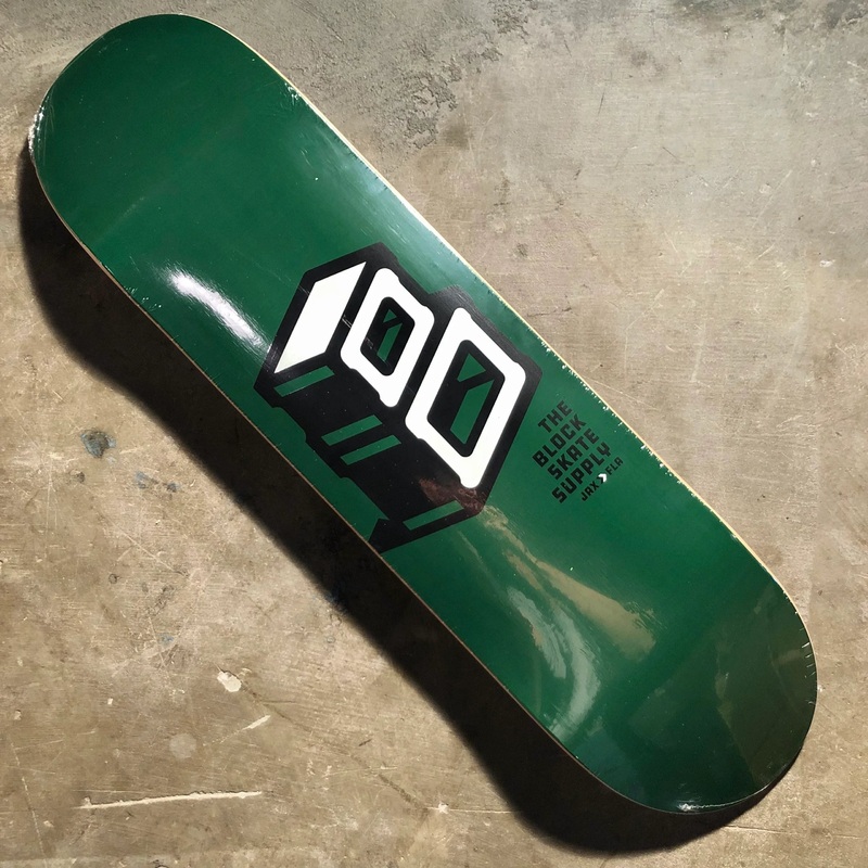 Block – Roots B Logo Deck – Green 7.25″ Micro