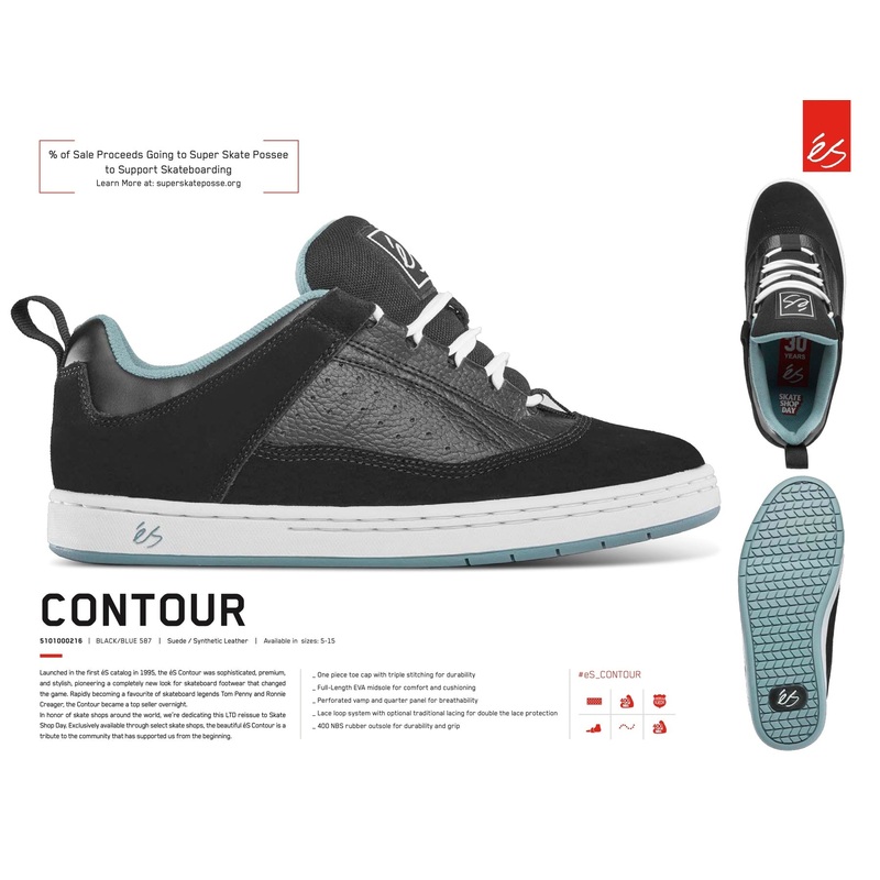 eS Contour Skate Shop Day Skate Shoe M 8