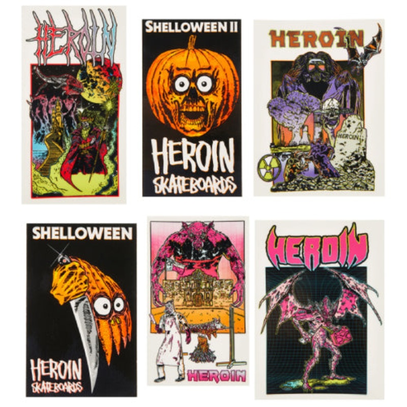 Heroin Shelloween Stickers – Individual Hellscape