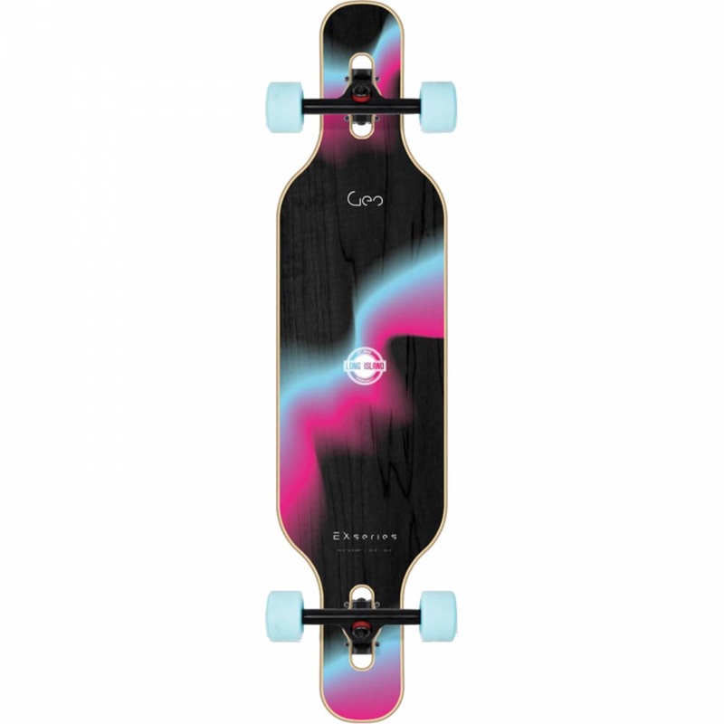 Long Island Geo V2 | Flex 2 | Fiberflex 40″ Drop Through Longboard Complete