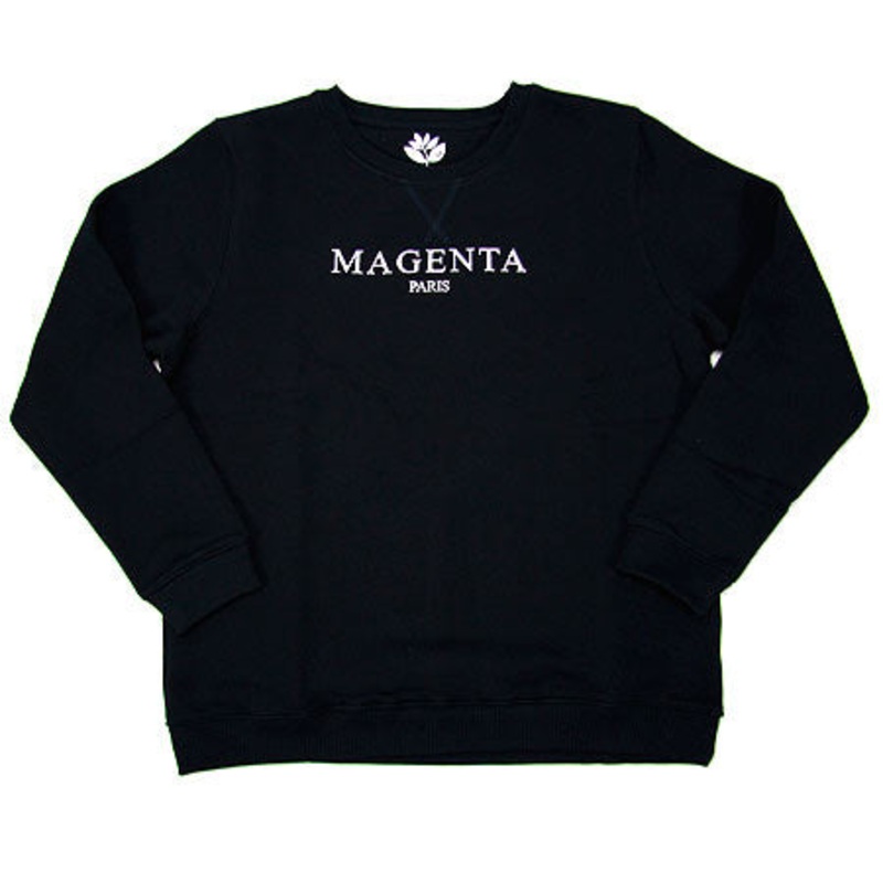 Magenta Paris Crew-Neck Sweater Navy Large
