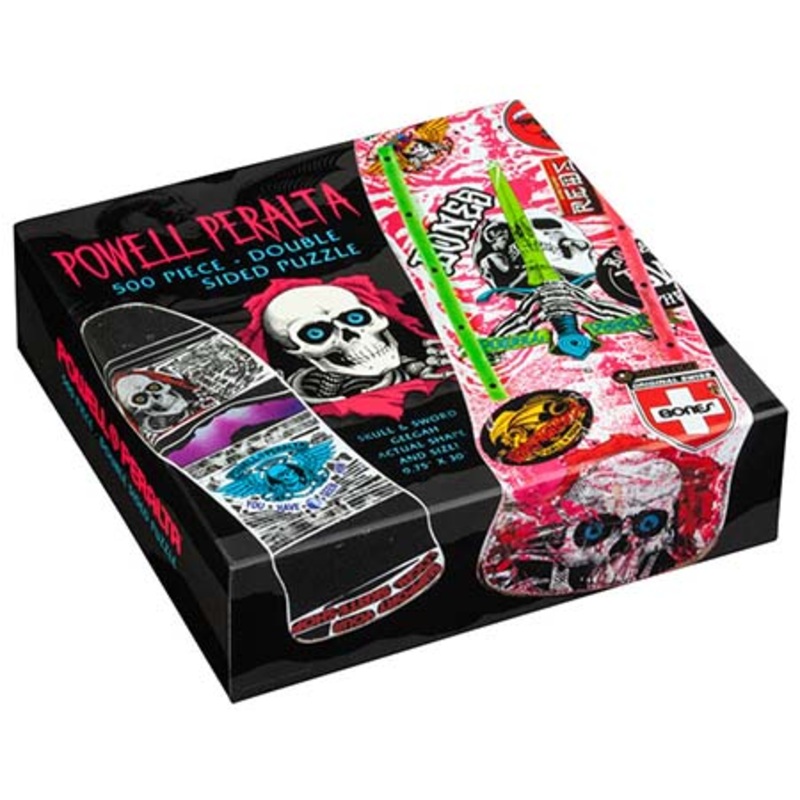 Powell Peralta Skull & Sword GeeGah Puzzle Pink 9.75 x 30