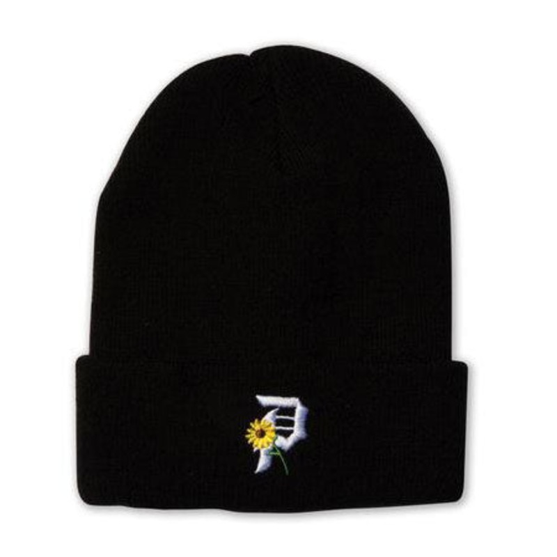 Primitive Skateboarding Sunflower Beanie Black One size fits all