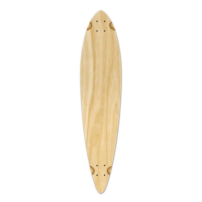 Punked Pintail Blank Longboard Deck – Natural Deck