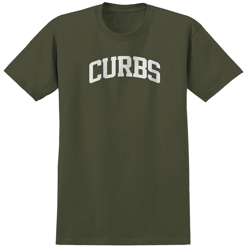 Real Curbs T Shirt Military Green Medium