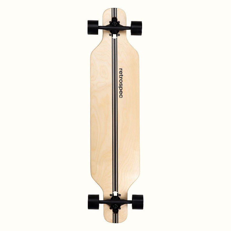 Retrospec Rift Black Pipeline 41″ Drop Through Longboard Complete