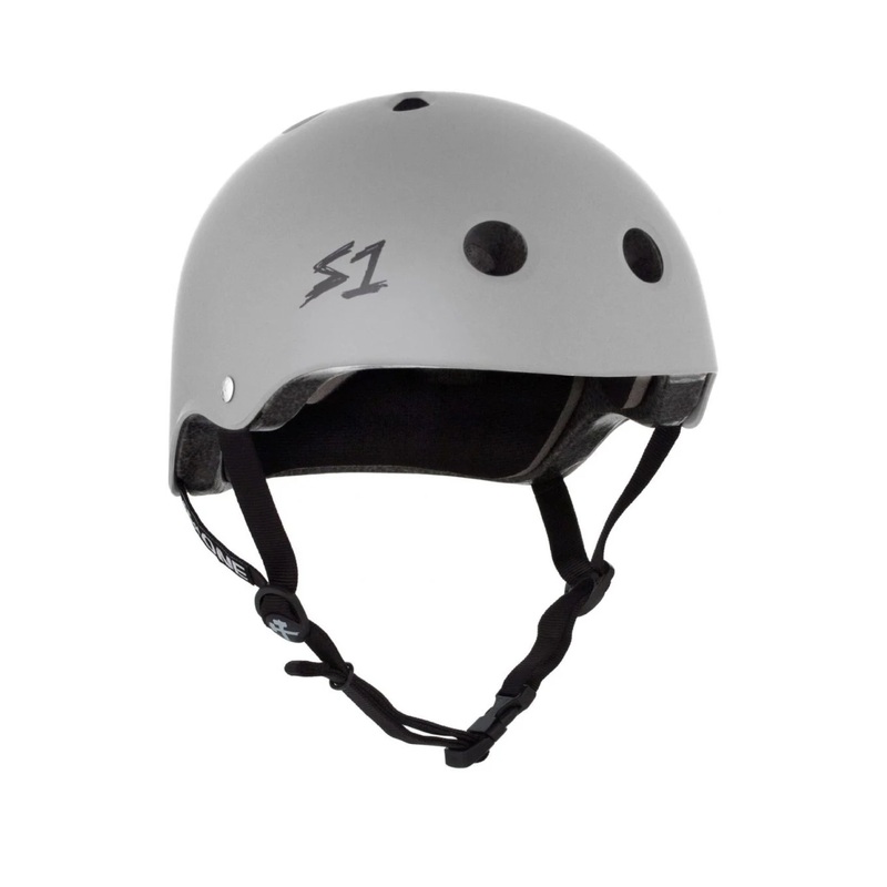 S1 Lifer Certified Matte Light Grey Skateboard Helmet Medium