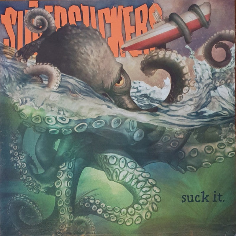 Supersuckers – Suck It. Sea Green/Neon Orange Splatter Color Vinyl LP Record