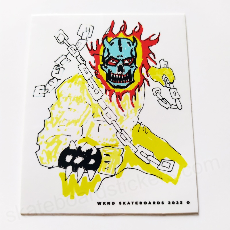 WKND Skateboards Skateboard Sticker – 7cm high approx