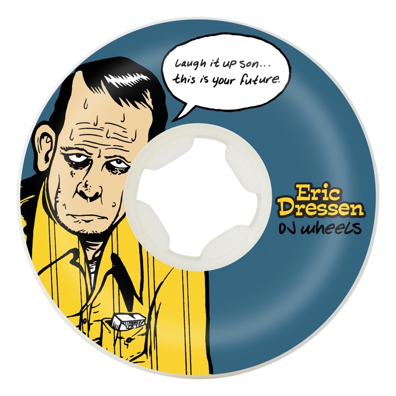 58mm Eric Dressen Laugh It Up 99a OJ Skateboard Wheels White 58mm