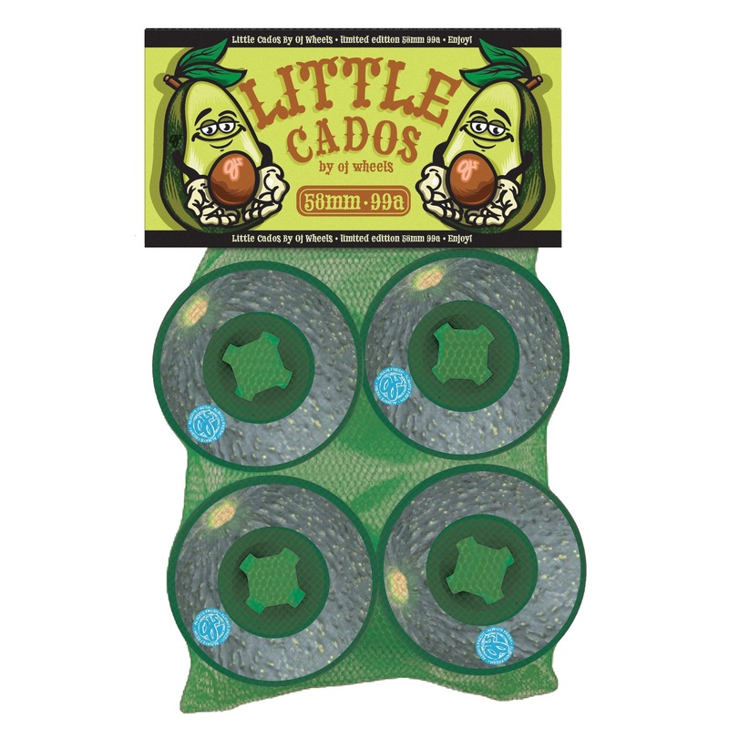 58mm Lil Doodies Cados 99a OJ Skateboard Wheels Green 58mm