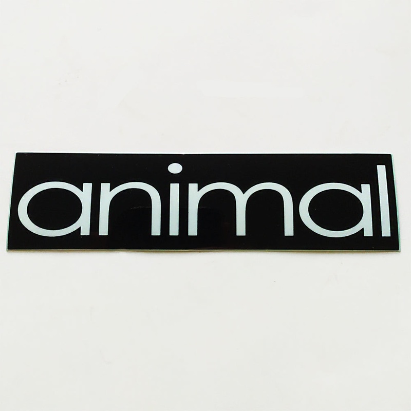 Animal Bikes BMX Sticker / Decal – 13.5 cm across approx – Black / White