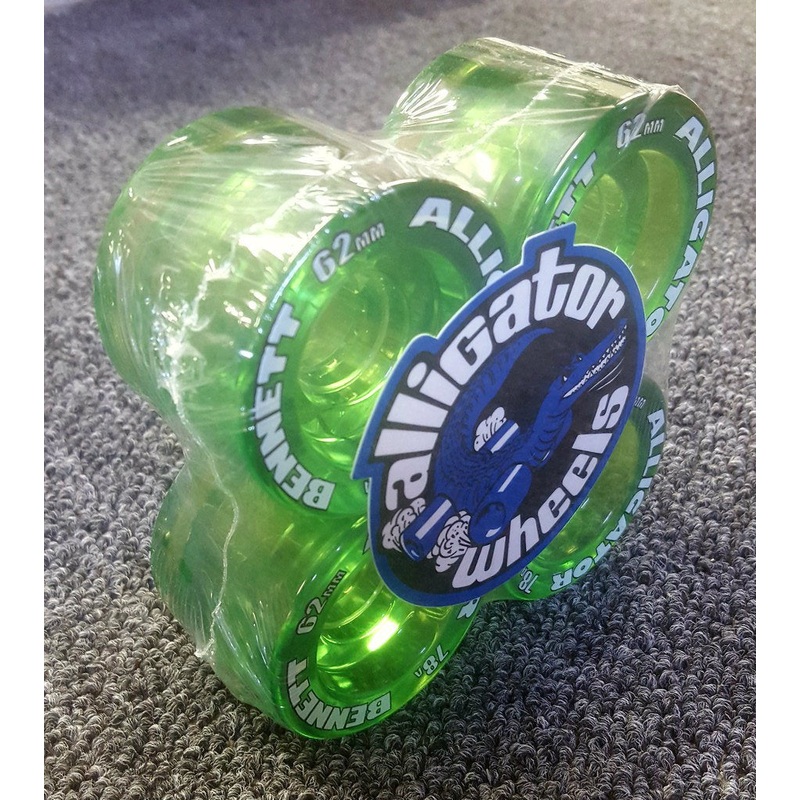 Bennett Alligator wheels 62mm 78a reissue translucent GREEN