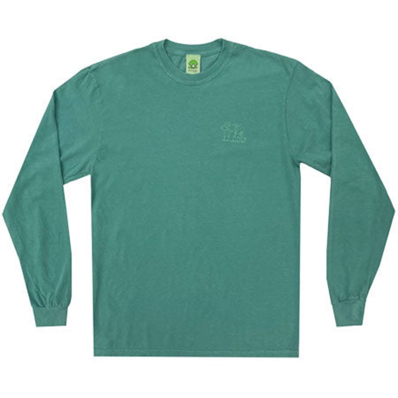 Frog Skateboards Frog Man Logo Longsleeve T Shirt Grass Green Medium