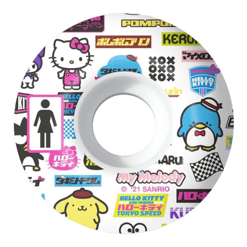 Girl x Sanrio Tokyo Speed Staple Wheels 54mm 54mm