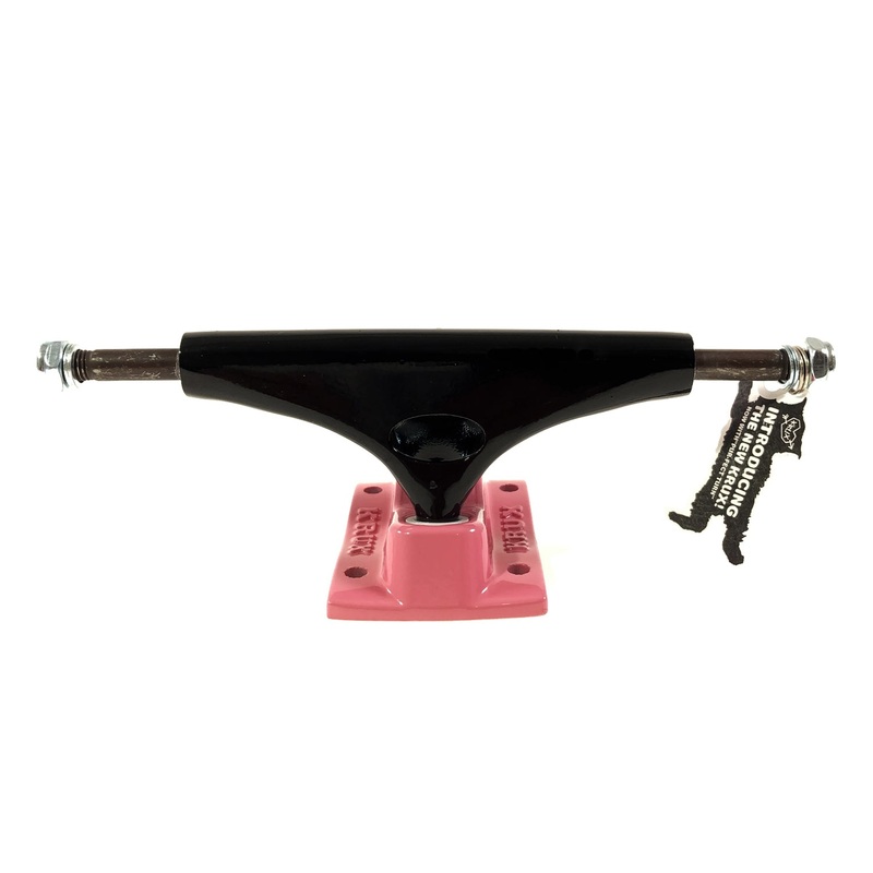 Krux Trucks K5 Standard 7.6 (7.5″ to 7.75″) – Black / Pink (x 2 / Sold as a pair)