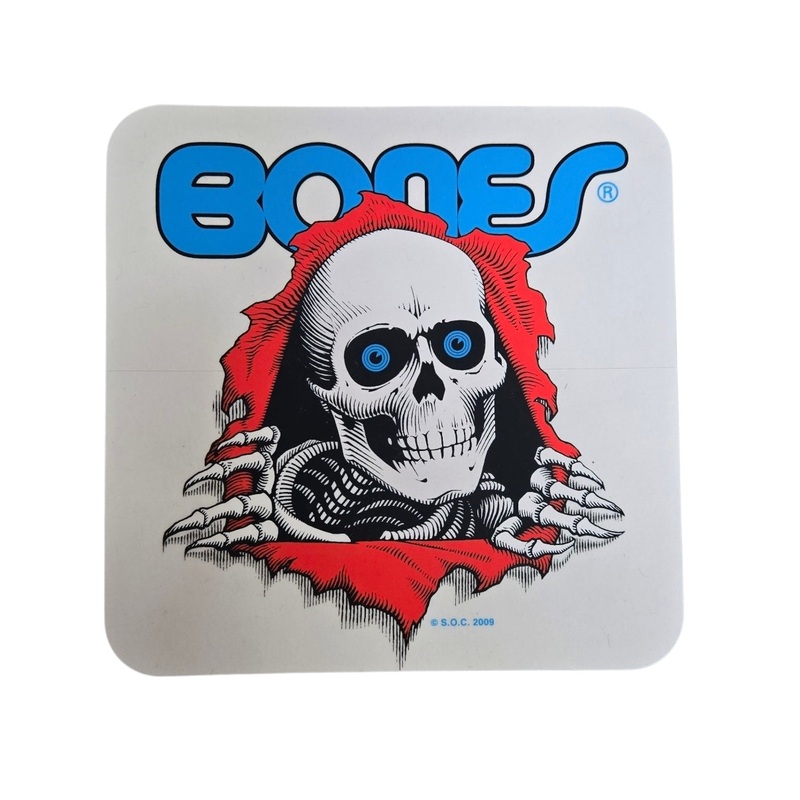 Powell Peralta Bones Ripper sticker – CLEAR BACK 5″