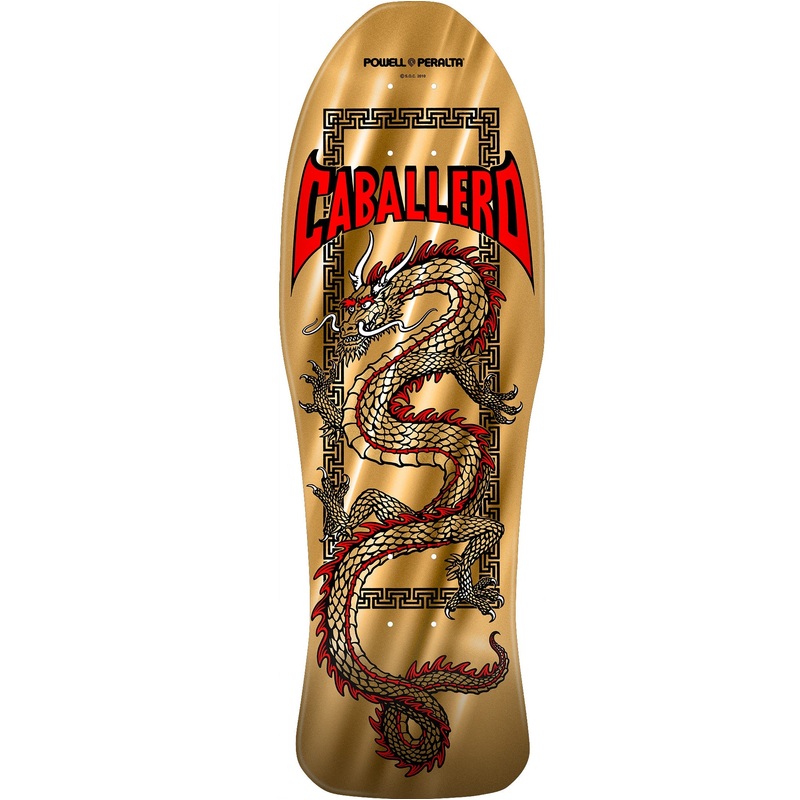 Powell Peralta “Steve Caballero- Chinese Dragon” Gold Foil 10″ Deck