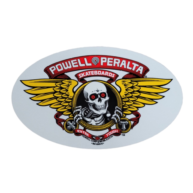 Powell Peralta Winged Ripper – STICKER RED 6.75″