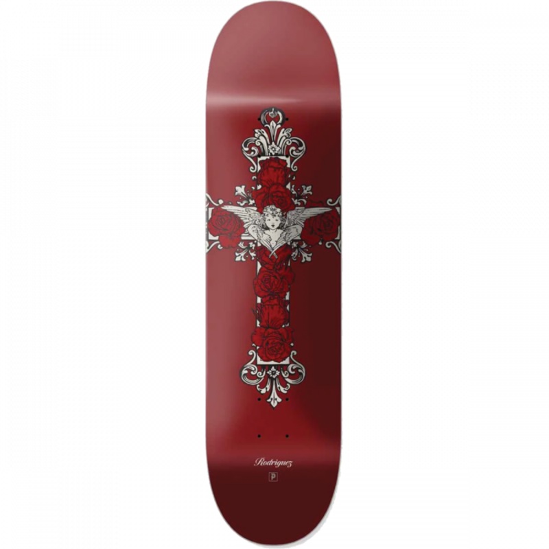Primitive Rodriguez Treasure 8.25″ Red Skateboard Deck