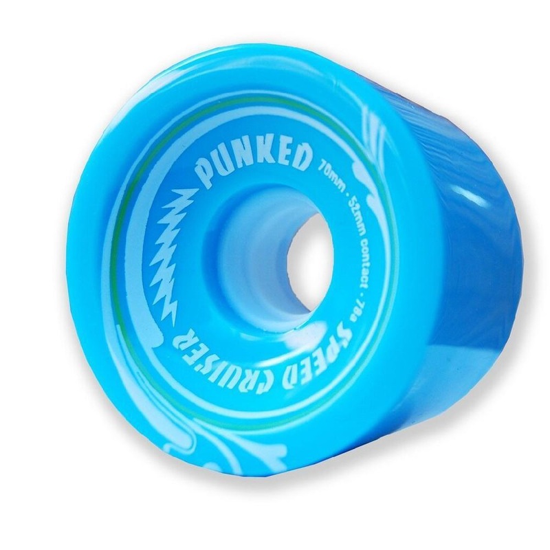 Speed Cruiser 70mm Longboard Wheels – Solid Light Blue Wheels only