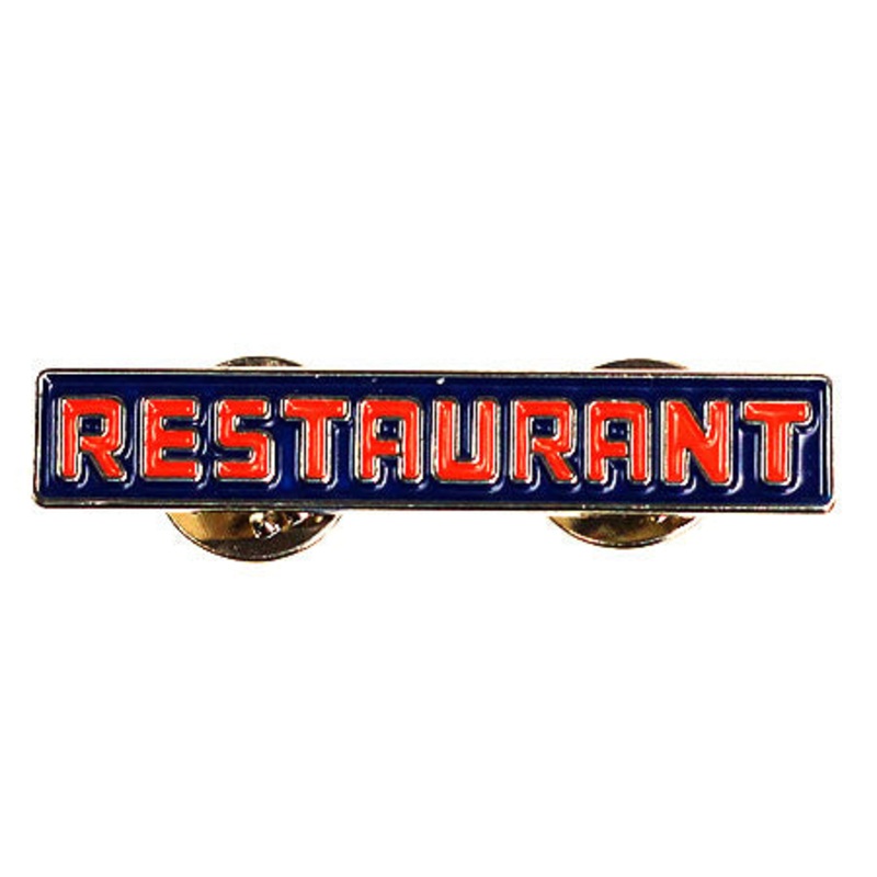 Theories Coffee Shop Enamel Pin Blue/ Red One size fits all