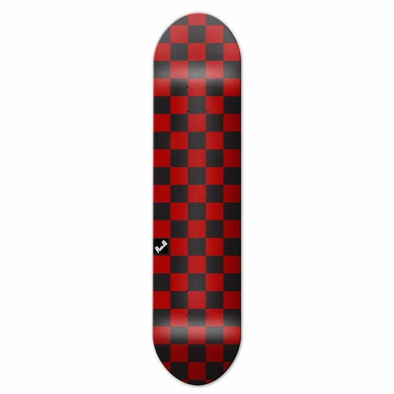 Yocaher Checker Red – Skateboard Deck 7.5″