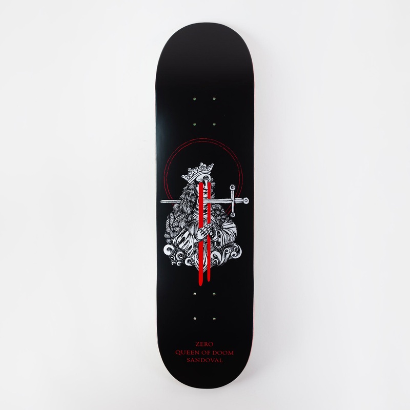 Zero 8.375″ Micah Ulrich Queen of Doom Tommy Sandoval Deck – Black 8.375″