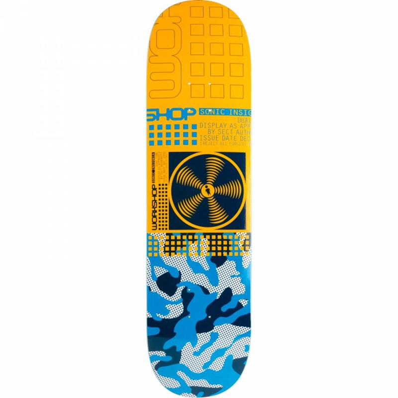 Alien Workshop Sonic Insignia 8.5″ Blue Skateboard Deck