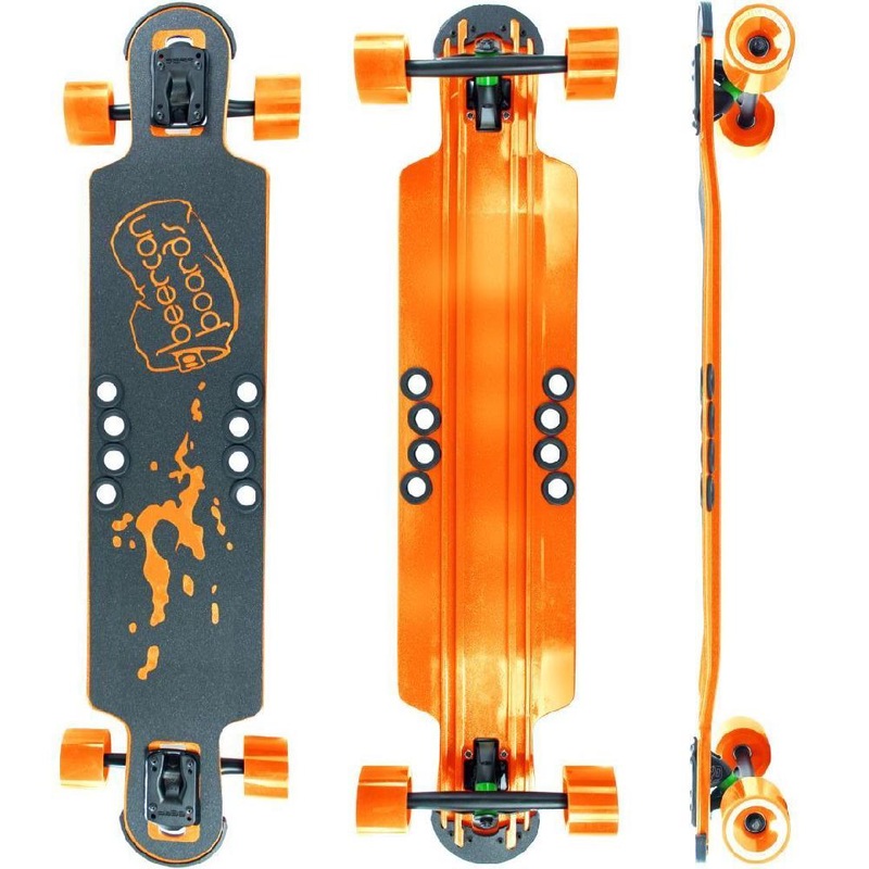 Beercan Orange 38″ Hoke Drop Through Longboard Complete