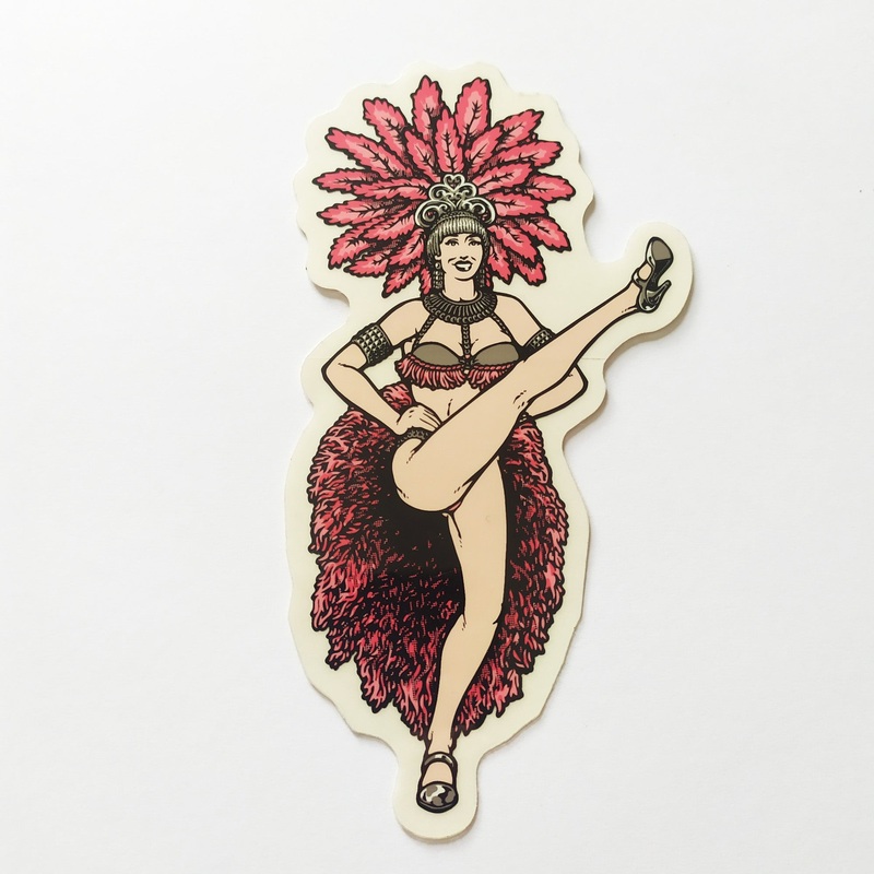 Blind Heritage Brian Lotti Showgirls Skateboard Sticker