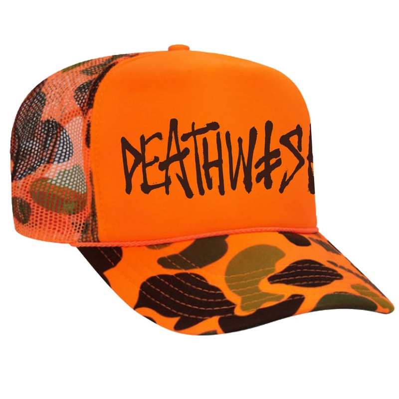 Deathwish OG Deathspray Trucker Hat Orange One Size Fits All