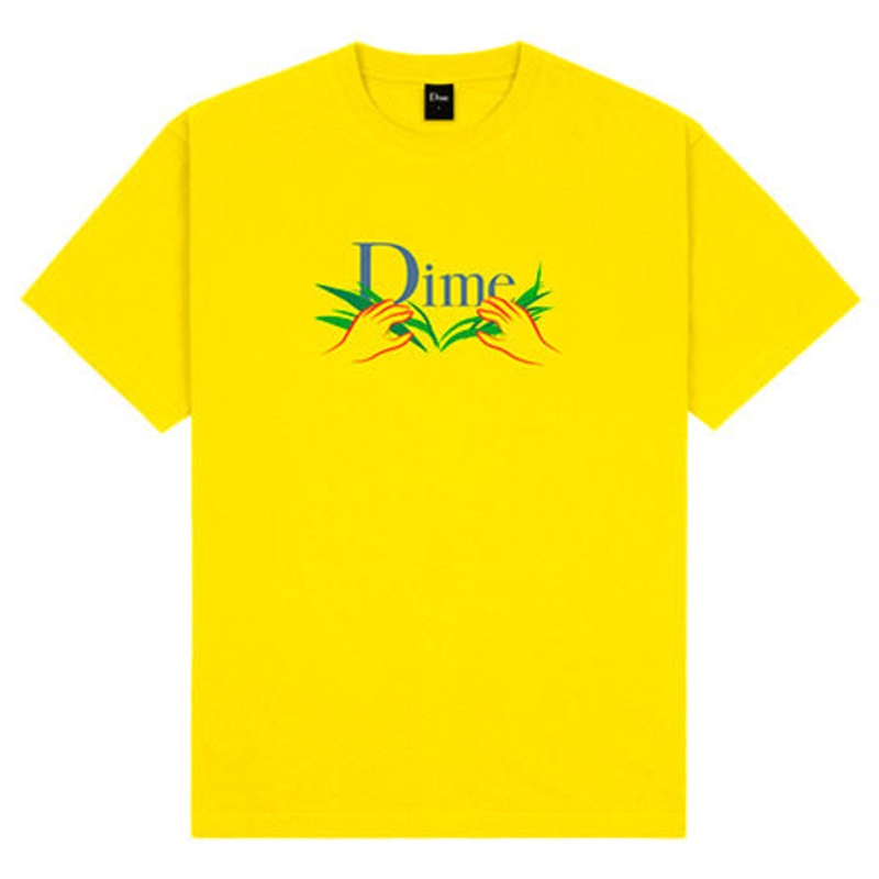 Dime Classic Grass T Shirt Yellow Extra Large