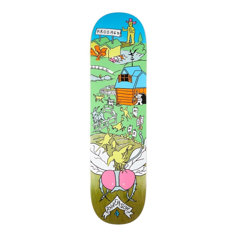 Krooked Manderson The Yard Deck 8.5 Assorted Stains 8.5