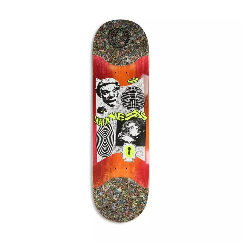 Madness Outcast Popsicle R7 Slick on Nose and Tail Skateboard Deck Orange/Multi – 8.625″ 8.625