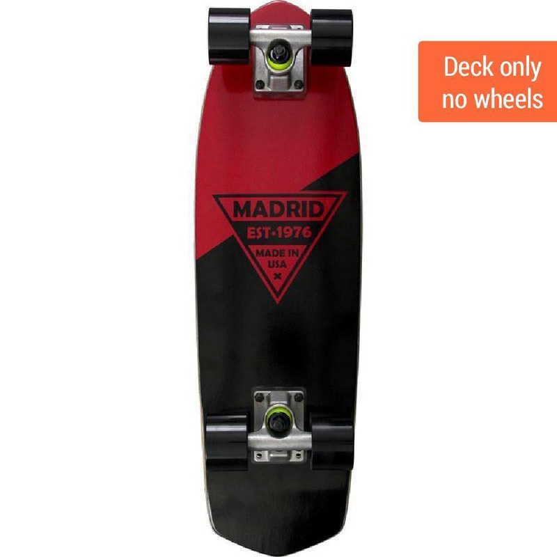 Madrid Party 24″ Red Cruiser Deck Deck