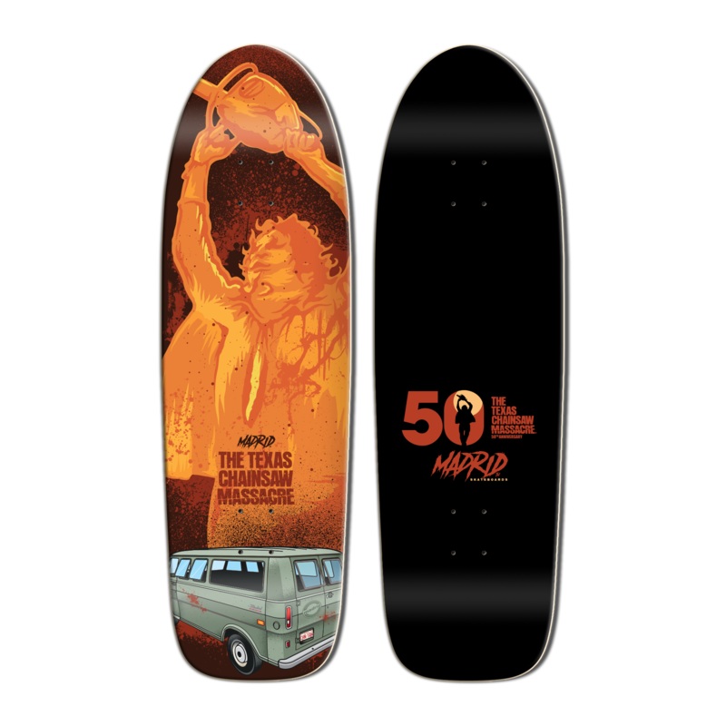 MADRID x TEXAS CHAINSAW MASSACRE SUNBURN POOL TURBO SHAPE 9.8″ SKATEBOARD DECK