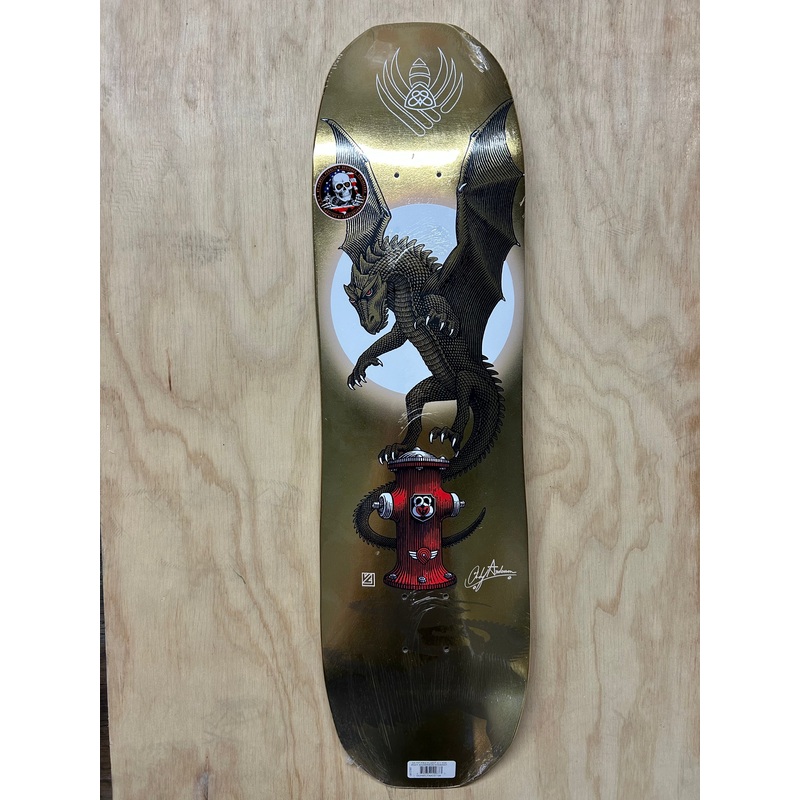 Powell Peralta Pro Andy Anderson Hydrant FLIGHT Skateboard Deck Gold Foil – Shape 311 – 8.4 x 32 8.4