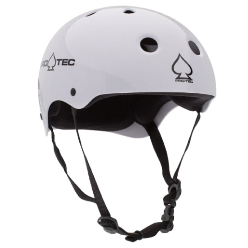 Pro-Tec Classic Skate Helmet – Gloss White X-Small