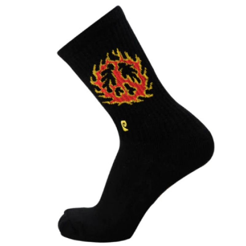 Psockadelic Flame Peace Crew Socks