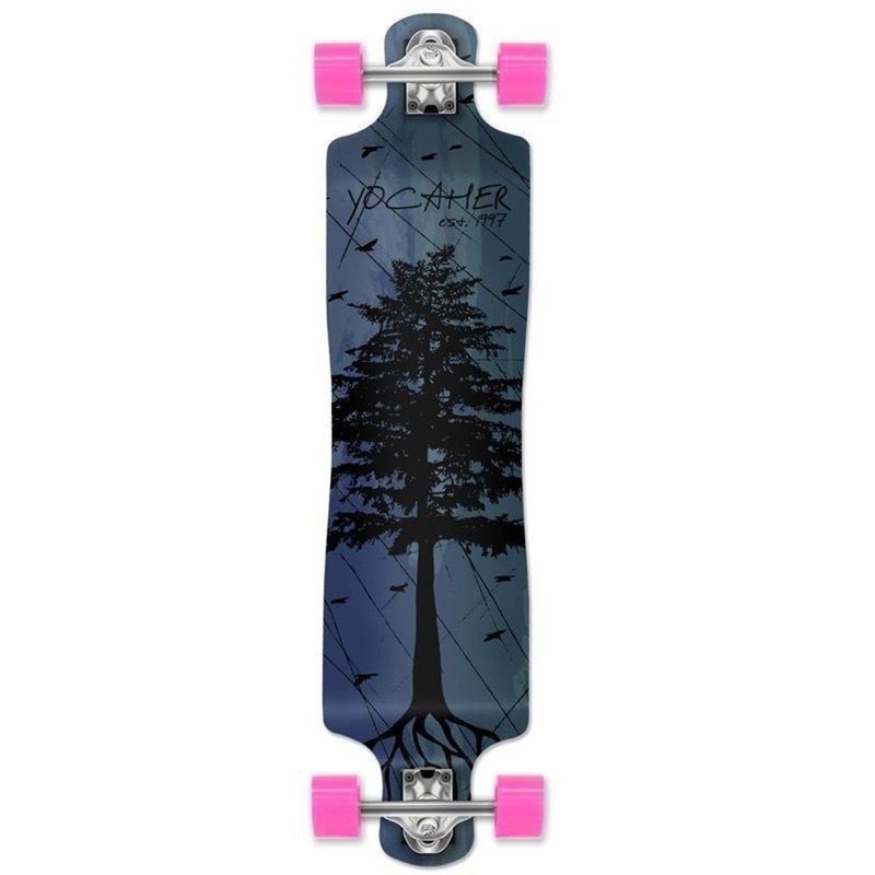 Punked Lowrider Double Drop Pines Blue 40″ Longboard Complete