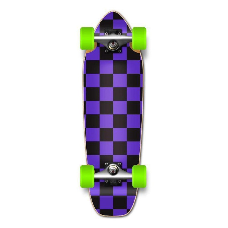 Punked Mini Cruiser Complete – Checker Purple Complete