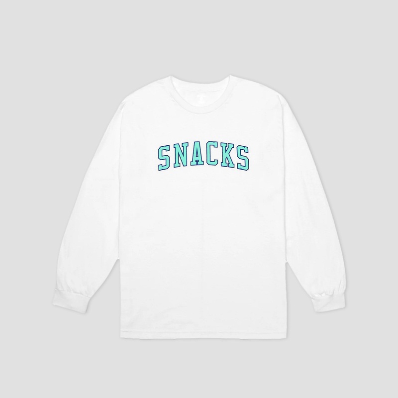 Quartersnacks Snacks Varsity Longsleeve T-Shirt White Small