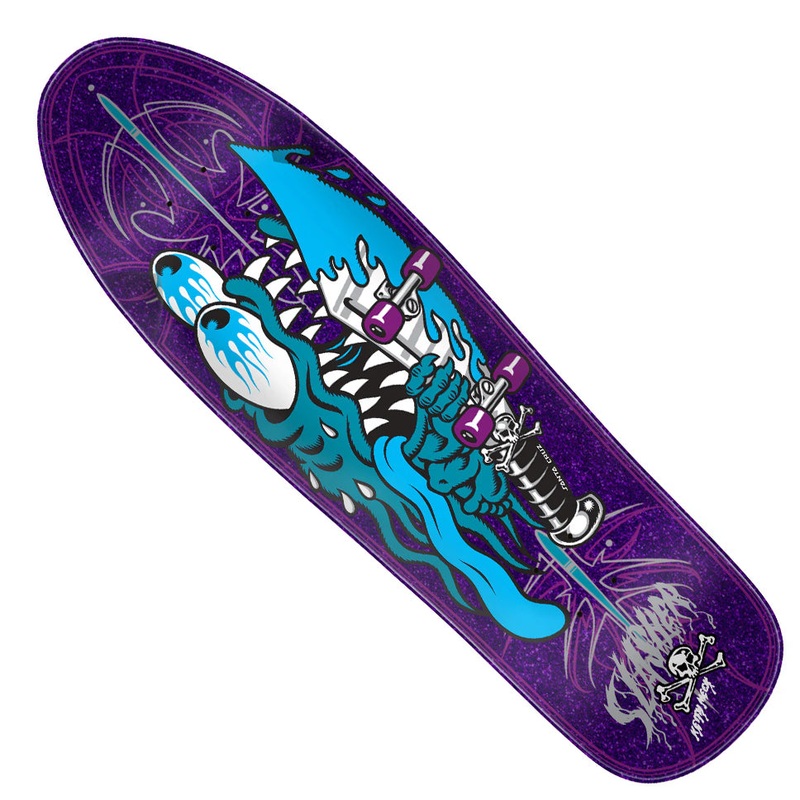 Santa Cruz Meek Slasher Pinstripe Shaped Deck Purple 9.25 x 31.67 WB:15