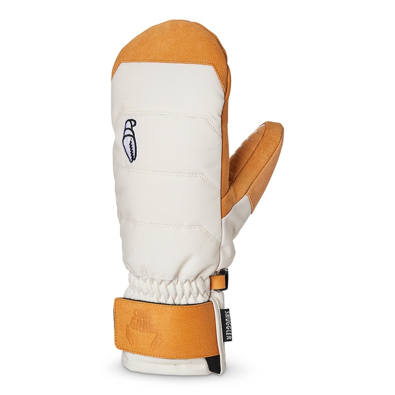 Snuggler Womens Mitten Cream & Tan MED