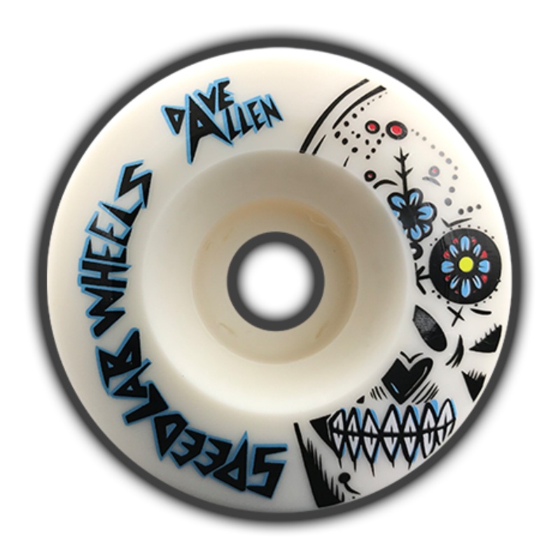 Speedlab 101a Dave Allen Pro Model 60mm Skateboard Wheels 60mm White